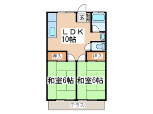 グリ－ンヒルハイツの物件間取画像